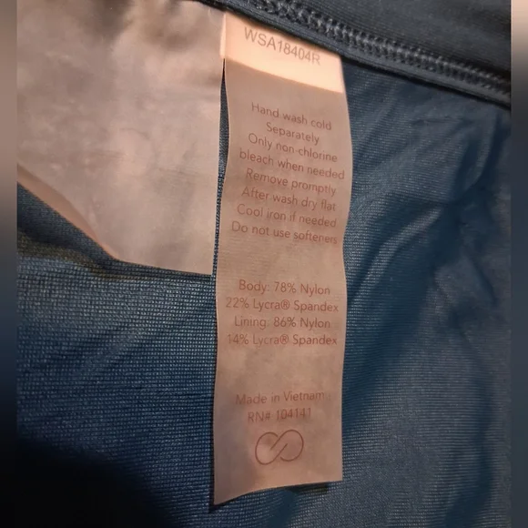 CALIA by Carrie Underwood Ribbed Tie-Front Bikini Set - Teal Green - Size Medium - Picture 6 of 12